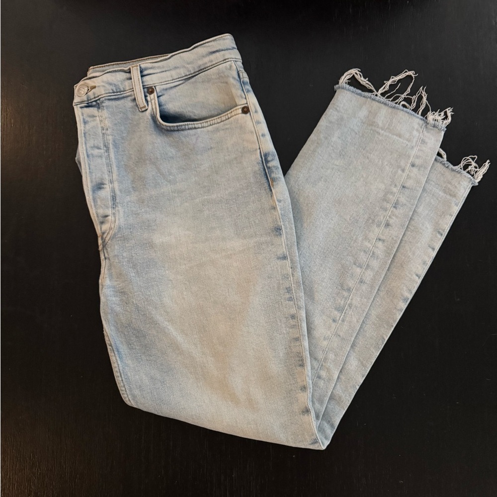 🌀Re/Done Light Blue Cropped Jeans🌀